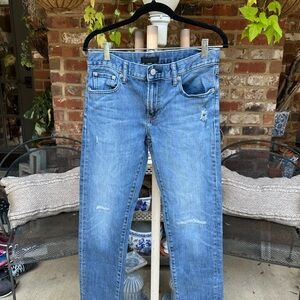Uniqlo Men's distressed slim jeans. 29 waist 30 length